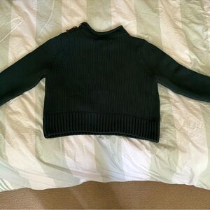 Lake Pajamas Jane Cotton Sweater - Dark Green